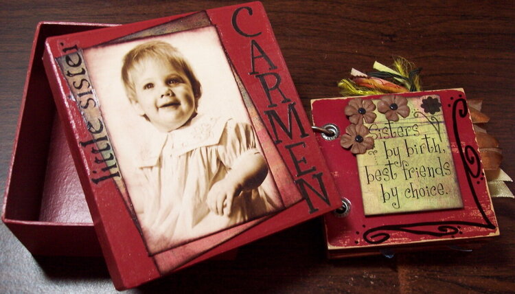 CARMEN&#039;S ALBUM - BOX LID AND ALBUM COVER