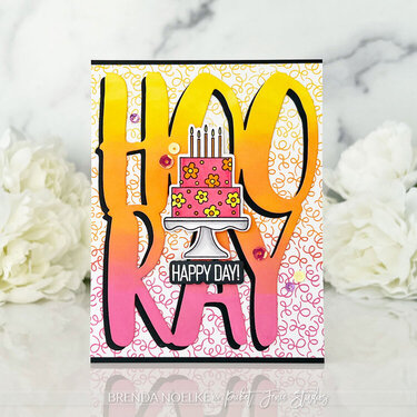 Birthday Dance Confetti Stamp