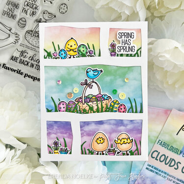 A2 Clouds of Dreams Glossy Card Stock