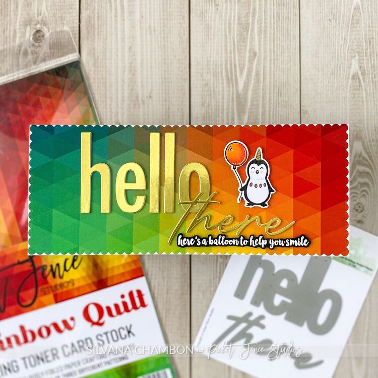 Fabulous Foiling - Cozy Rainbow Quilt
