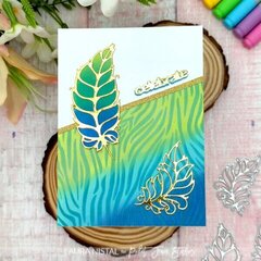 Celebrate, Fanciful Feather Card