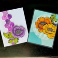 Bright Modern Floral Cards