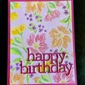 Floral birthday Card