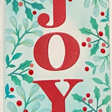 Greens, Berries and Joy Card