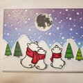 Christmas Moonrise (Polar Bears)