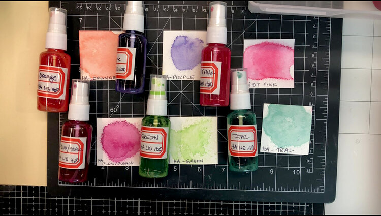 Liquid Watercolor Sprays| Mixing Just 3 Colors| Hero Arts