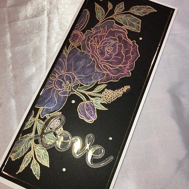 Gold Embossing and Pearlescent Watercolors