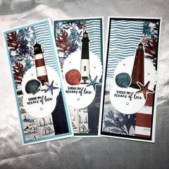 15 Cards 1 Paper Pad| Simple Stories Vintage Seas Collection