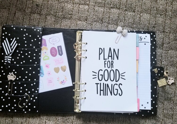 Plan for good things