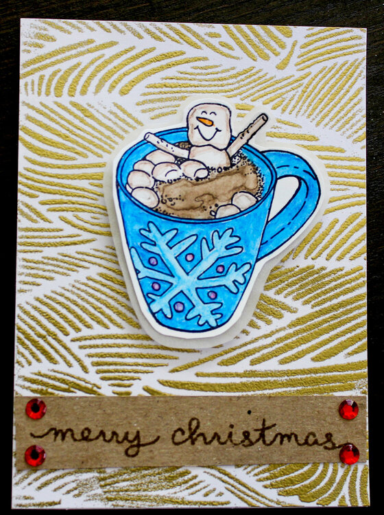 Merry christmas gold card