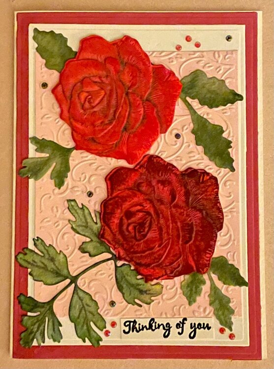 Lisa Horton&#039;s 3D Embossing Folder - Roses