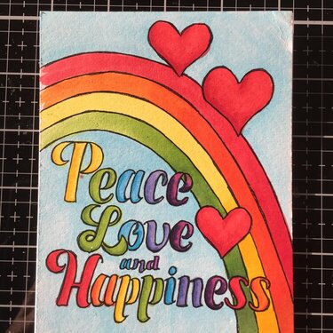 Peace, love, happiness
