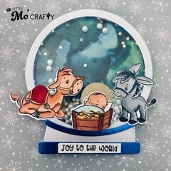 Nativity Snow Globe Card