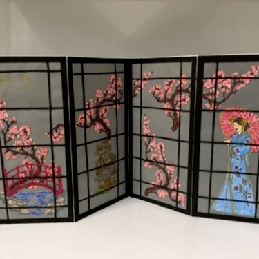 Japanese Cherry Blossom Divider