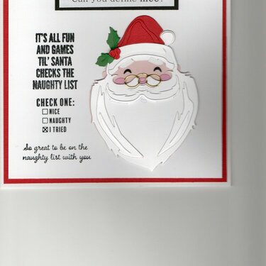 Humorous Santa Christmas Card