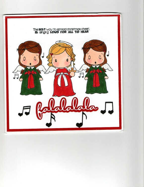 Angel Chorus Christmas Card