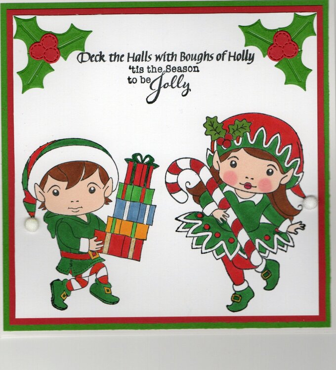 Elf Holiday Card