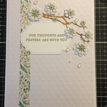 Sympathy Card Thoughts and Prayers