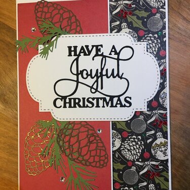 Pinecone Christmas Card