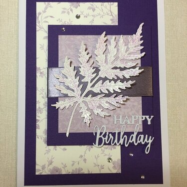 Purple Leaf Birthday