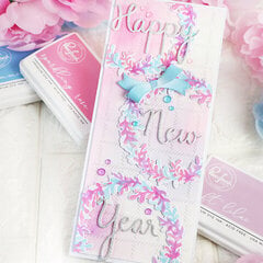 New Years card - Pinkfresh Studio
