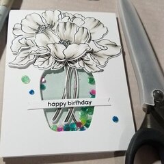 Vase Shaker Card