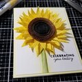 Crepe Paper Sunflower – Greeting Card