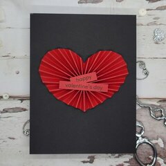 Heart Rosette - Valentine's Card