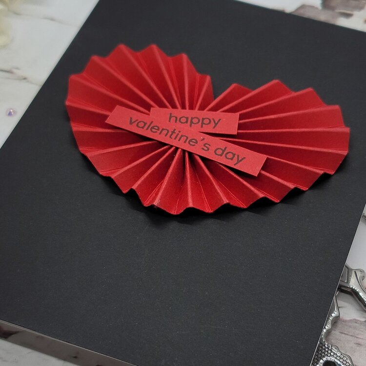 Heart Rosette - Valentine&#039;s Card