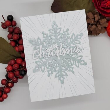 Sparkle Christmas Snowflake Card
