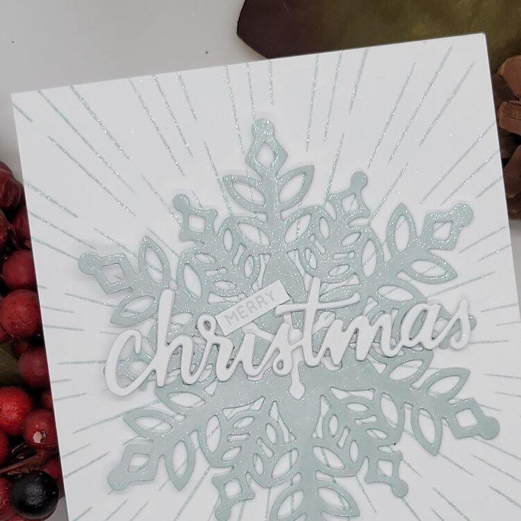 Sparkle Christmas Snowflake Card