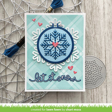 Let It Snow Embroidered Snowflake