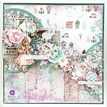 MIXED MEDIA LAYOUT &quot;SUGAR COOKIE&quot;