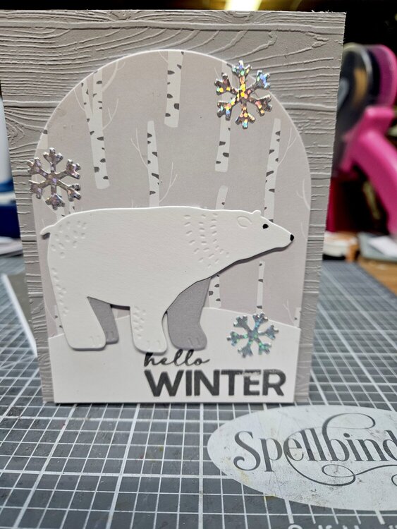 Winter thank you cards