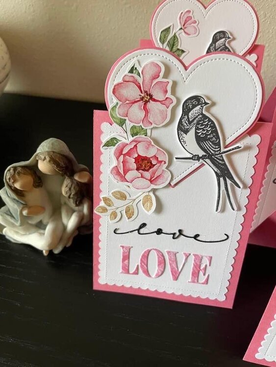 Valentines Day elegant card - to give a wife or mom or daughter