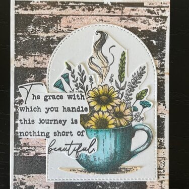 RUSTIC  Hello there: "The Grace With Which You Handle This Journey Is Incredible" Encouragement card