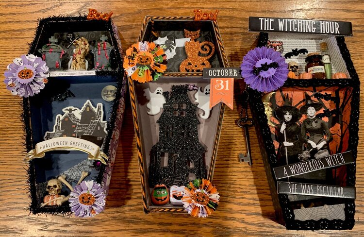 Halloween Vignette Coffin Boxes