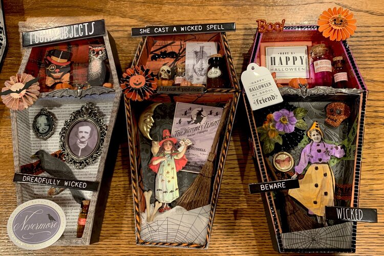 Halloween Vignette Coffin Boxes