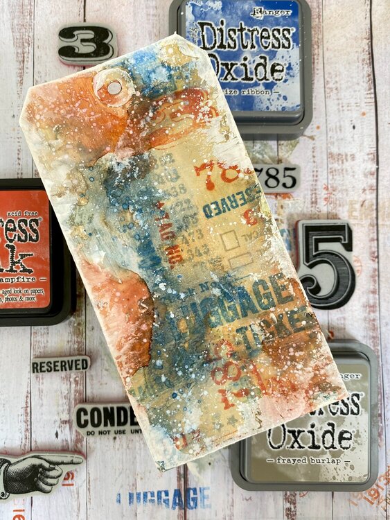 Vintage distress collage paper 