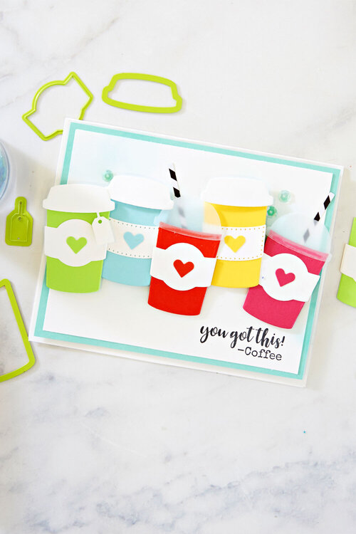 FSJ You Got This! Colorful Coffee Cup Card