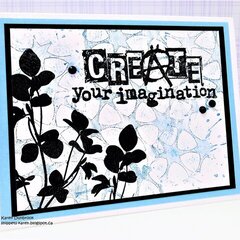 Just Imagine- Use You Stencil as a Stamp