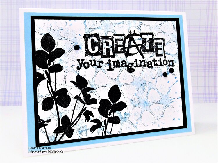 Just Imagine- Use You Stencil as a Stamp