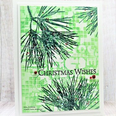 Embossing Folder Stamping with a Twist