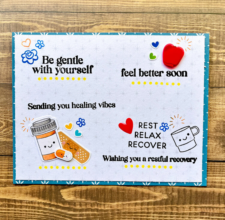 Be Gentle with yourself - get well card