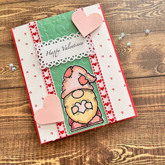 Card - Happy Valentines Gnome
