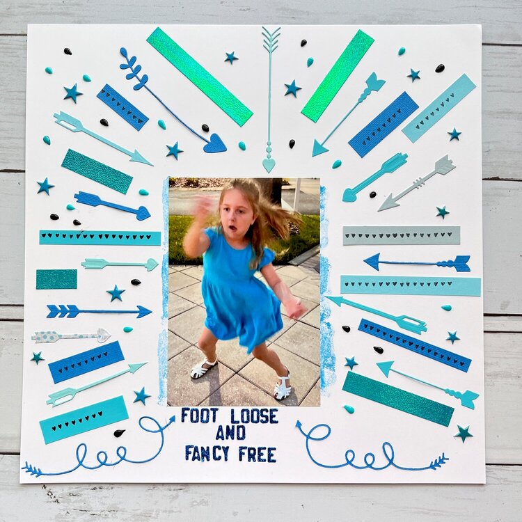 12x12 layout ~ Foot Loose and Fancy Free