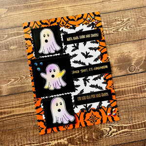 Card - Halloween, boo sheet