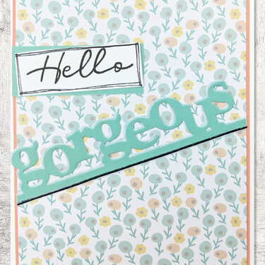 Word Statement Card Using CC Box Kit #16