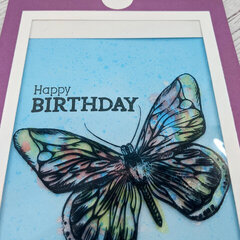 Butterfly Cards Using Crafter's Companion Box Kit #6 - Aqua