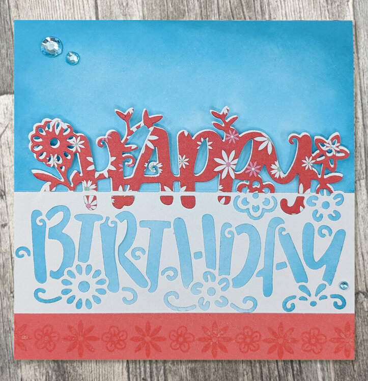 Birthday Card Using Crafter&#039;s Companion Box Kit #27